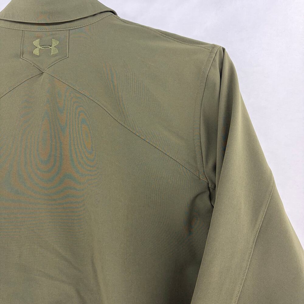 Under Armour Tactical Performance Long Sleeve Button Down Shirt Olive Green 3XL - Picture 12 of 16
